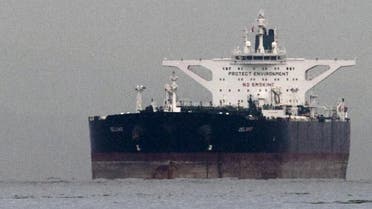 Malta-flagged Iranian crude oil supertanker "Delvar" is seen anchored off Singapore in this March 1, 2012 file photo. (Reuters)