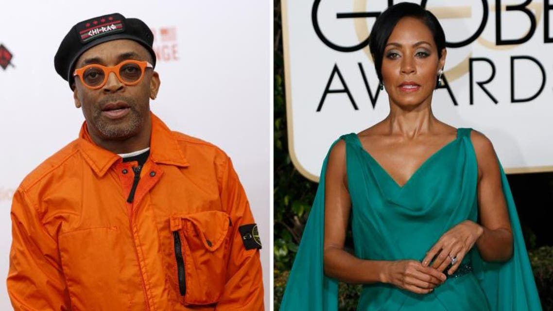 Director Spike Lee and actress Jada Pinkett Smith in a combination image. (Reuters)