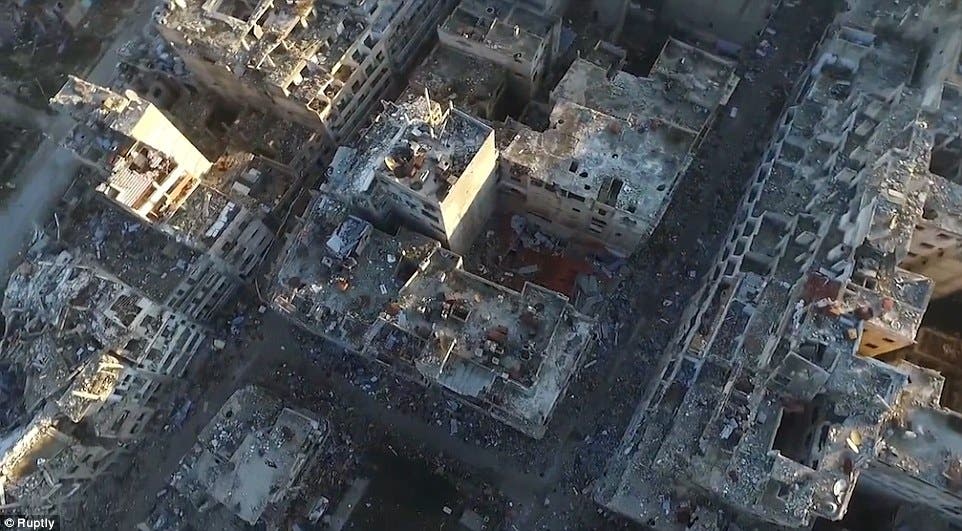آثار الدمار في حمص