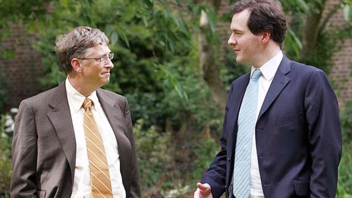 George Osborne and Bill Gates