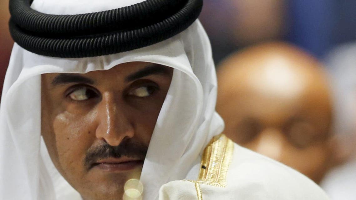 Qatar Sheikh Tamim bin Hamad al Thani attends the opening meeting of the Arab Summit in Sharm el-Sheikh, in the South Sinai governorate, south of Cairo, March 28, 2015. (Reuters)