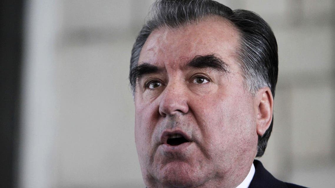 The 63-year-old president, a former collective farm boss, has led ex-Soviet Tajikistan since 1992. (File photo: AP)