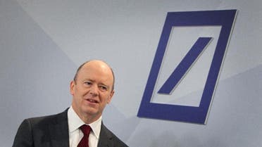 John Cryan, co-chief executive of Germany's biggest lender Deutsche Bank, pictured prior to a news conference at the company's headquarters in Frankfurt, western Germany, on October 29, 2015 (AFP)