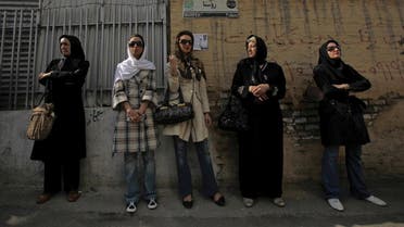 File picture of Iranian women waiting in line outside a polling station during the Iranian presidential election in Tehran. (Reuters)