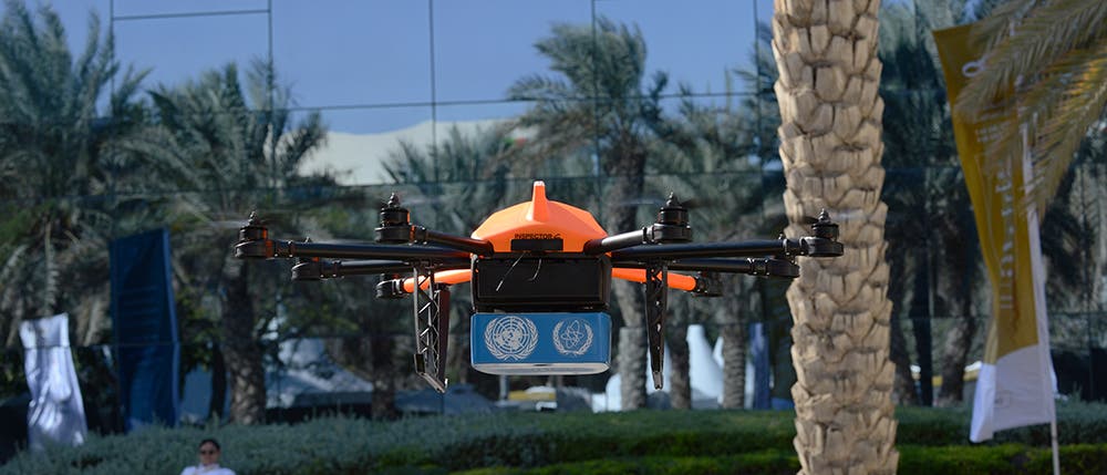 Drones for good (Photo: Peter Harrison/Al Arabiya English)