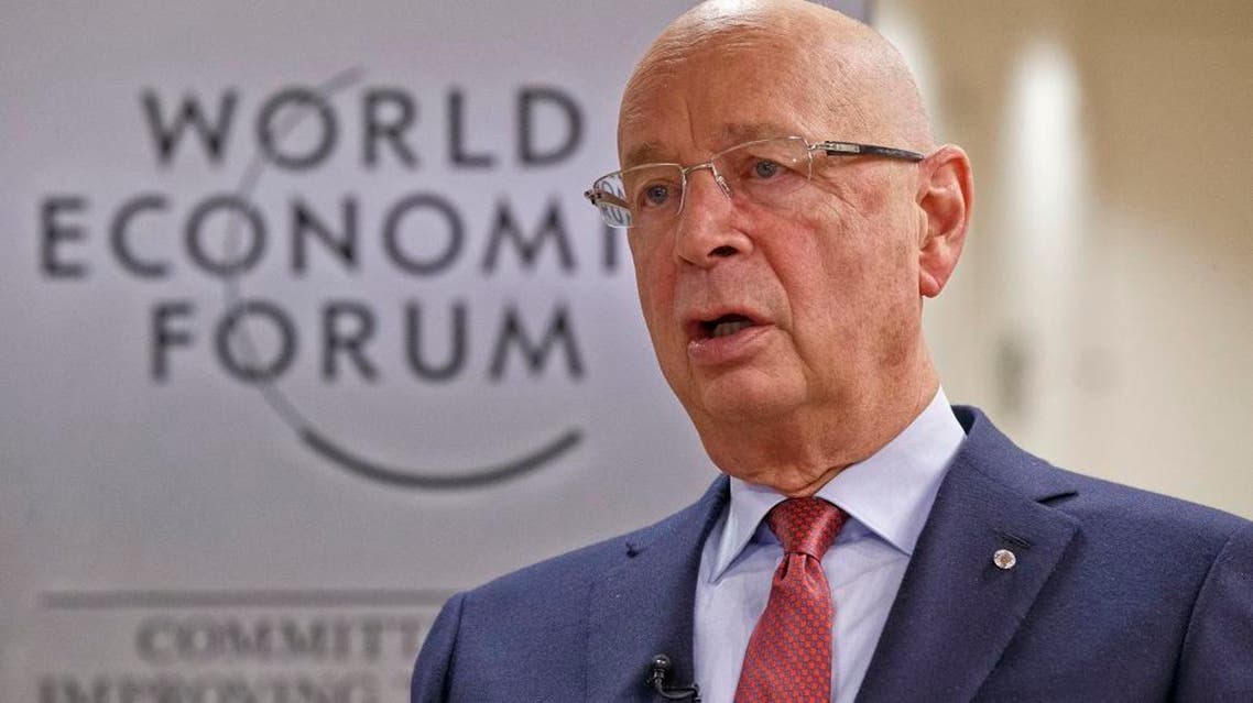 President and Founder of the World Economic Forum Klaus Schwab speaks during an interview with The Associated Press in Davos, Switzerland, Monday Jan. 18, 2016. The world's political and business elite are being urged to do more than pay lip service to growing inequalities around the world as they head off for this week's World Economic Forum in the Swiss ski resort of Davos this week. (AP Photo/Michel Euler)