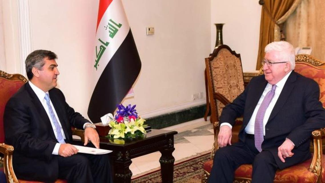 معصوم مع السفير التركي في بغداد