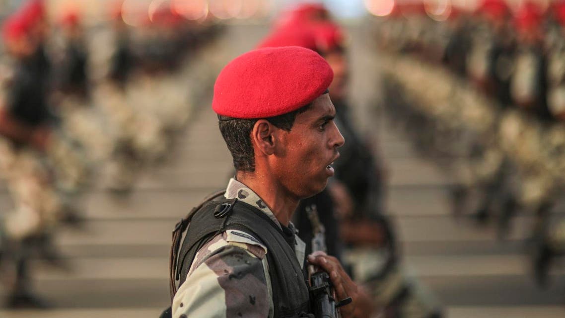 saudi forces hajj excercise AP