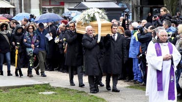 The coffin of Italian student Giulio Regeni is carried during his funeral in Fiumicello, northern Italy, February 12, 2016. Italy demanded on Monday that Egypt catch and punish those responsible for the death of Regeni, whose body found tortured by a roadside in Cairo, and the Egyptian government dismissed suggestions its security services could have been involved. REUTERS/Stringer
