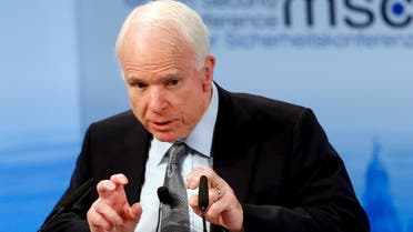 U.S. Senator John McCain speaks at the Munich Security Conference in Munich. (Reuters)