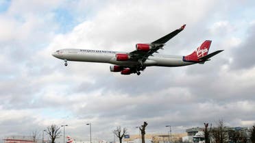 A Virgin Atlantic airplane lands at London's Heathrow Airport. (File photo: AP)
