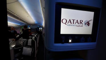 A cabin environment control screen on a Qatar Airways Boeing 787 is shown Wednesday, Nov. 4, 2015, in Everett, Wash. (AP Photo/Ted S. Warren)