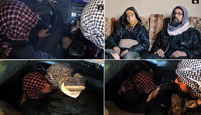 الأب والابن، ثم حين علمه على قيادة السيارة المفخخة، وبعدها ودعه الابن بتقبيل يده وخده، ومضى الى مصيره