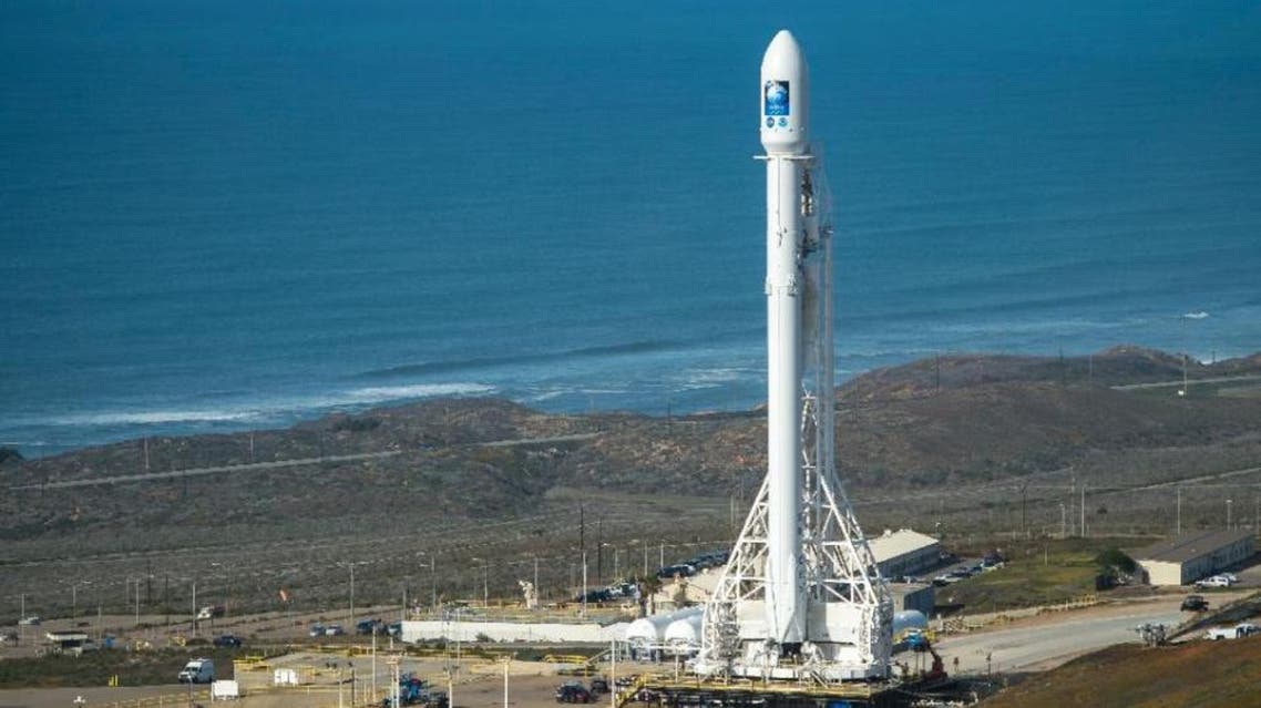 The SpaceX Falcon 9 rocket, seen at the Vandenberg Air Force Base on Jananuary 16, 2016 in California, was successfully landed on solid ground last year but numerous attempts at landing on barges in the Atlantic and Pacific have failed (AFP)