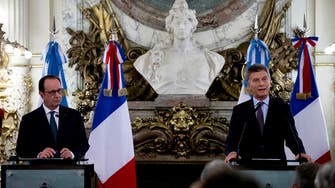 French president suggests Argentina help with Syrian crisis