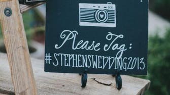  Making your wedding Instagrammable by using an official #hashtag