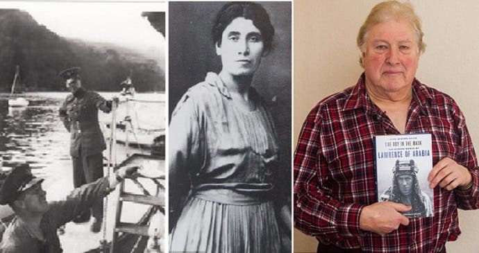 المؤلف التقى بفريدة قبل وفاتها في 1975 ببيروت، وصورة للورنس العرب في لبنان