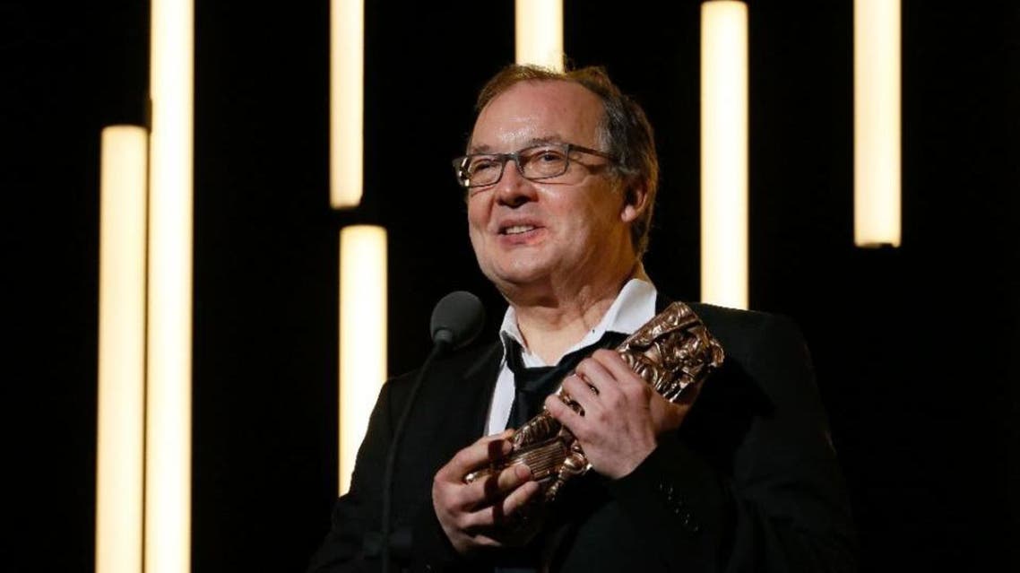 French director Philippe Faucon speaks after winning the Best Writing - Adaptation award for "Fatima" during the 41st edition of the Cesar Ceremony at the Theatre du Chatelet in Paris on February 26, 2016 (AFP