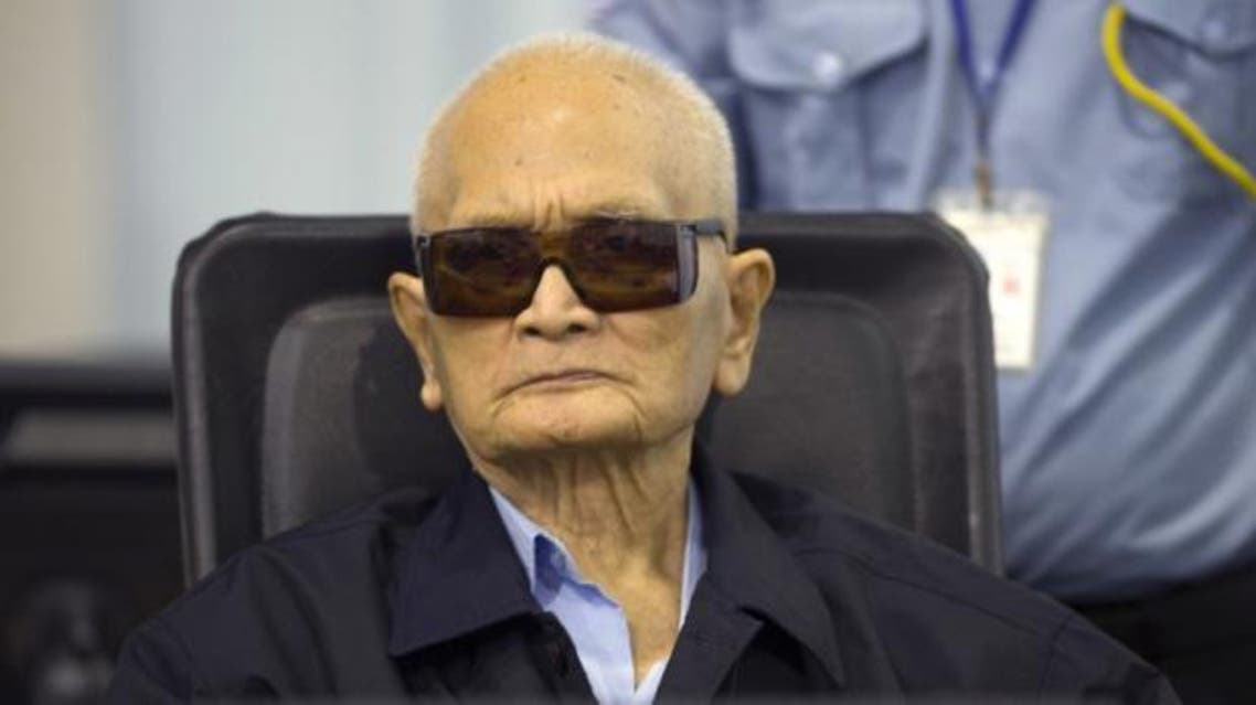 Khmer Rouge leader ‘Brother Number Two’ Nuon Chea sits at the Extraordinary Chambers in the Courts of Cambodia, Phnom Penh, August 8, 2014. — Reuters