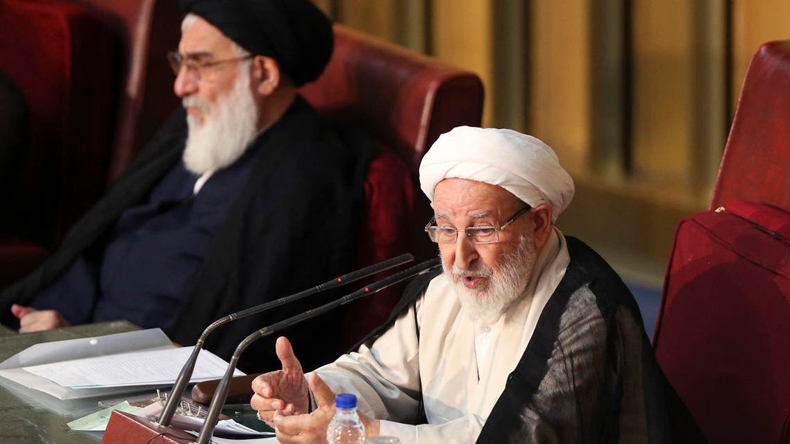 Chairman of the Iran's Assembly of Experts Ayatollah Mohammad Yazdi speaks during their biannual meeting in Tehran, Iran. (File photo: AP)