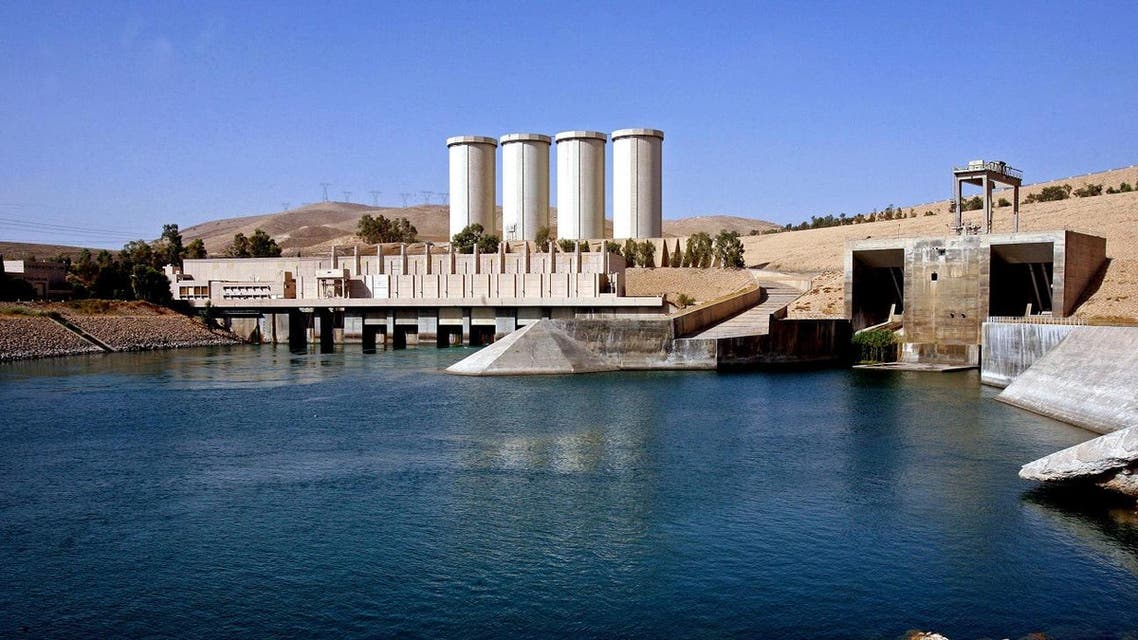 This Oct. 31, 2007 file photo, shows a general view of the dam in Mosul, 360 kilometers (225 miles) northwest of Baghdad, Iraq. An Italian engineering firm is set to ink a contract with the Iraqi government to begin shoring up the country’s rickety Mosul dam. But engineering experts warn the rehabilitation plans are nowhere near a solution and that the key piece of Iraqi infrastructure is beyond repair. (AP Photo/ Khalid Mohammed, File)