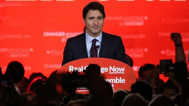 Liberal Party leader Justin Trudeau prepares to give his victory speech after Canada's federal election in Montreal, Quebec. (File photo: Reuters)