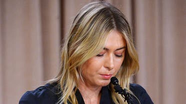 Maria Sharapova speaks to the media announcing a failed drug test after the Australian Open during a press conference. (Reuters)