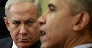 Israeli Prime Minister Benjamin Netanyahu listens as U.S. President Barack Obama speaks during their meeting in the Oval office of the White House in Washington November 9, 2015. (Reuters)