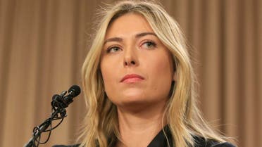 Tennis star Maria Sharapova speaks during a news conference in Los Angeles on Monday, March 7, 2016. Sharapova says she has failed a drug test at the Australian Open. (AP)