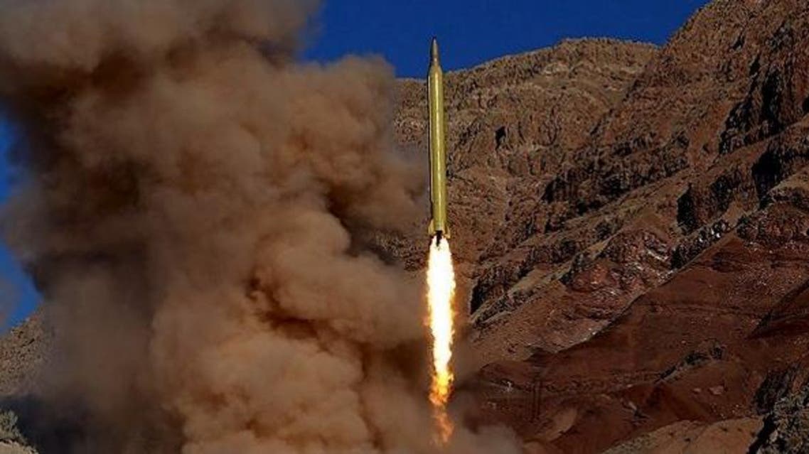 A ballistic missile is launched and tested in an undisclosed location, Iran, in this handout photo released by Farsnews on March 9, 2016.  reuters