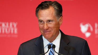 Former Republican U.S. presidential nominee Romney pauses and smiles as he delivers a speech criticizing current Republican presidential candidate Donald Trump in Salt Lake City. (Reuters)
