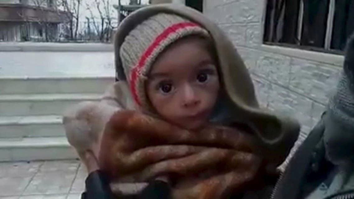Starving baby from Madaya, a besieged Syrian town, shocked the world when reports that all residents had left to eat were grass and water. (Reuters)