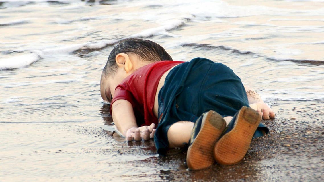 Aylan Kurdi drowned in a failed attempt to sail to the Greek island of Kos, lies on the shore in the Turkish coastal town of Bodrum, Turkey. (Reuters)