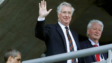 Britain’s Defense Secretary Michael Fallon waves as he arrives at the Scottish Conservatives Conference at Murrayfield Stadium in Edinburgh, Scotland, Britain, March 4, 2016. Fallon’s ministry has said there are no plans to extend bombing or send troops to Libya. (Reuters)