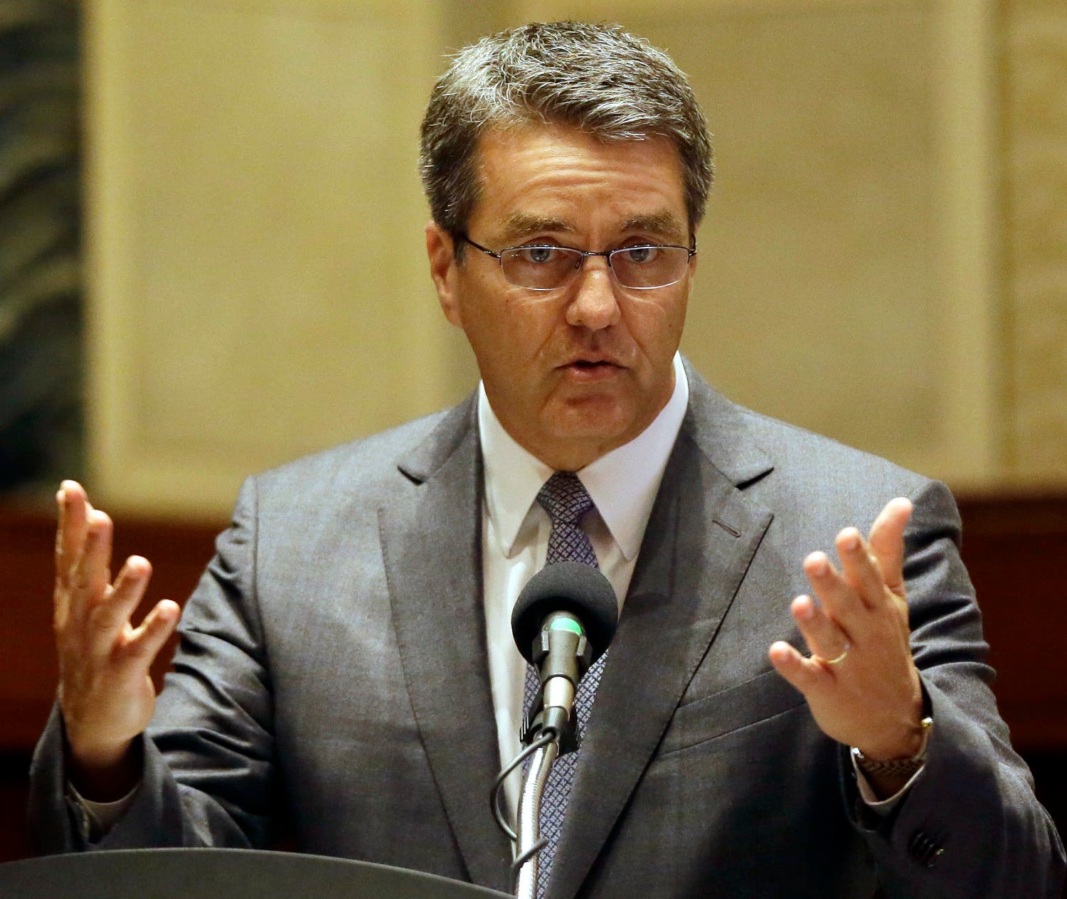 Roberto Azevedo, Director General of the World Trade Organization (WTO) . (AP )