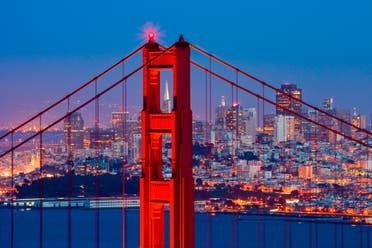 Golden Gate Bridge and downtown San Francisco. (Shutterstock)
