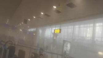 Inside Brussels airport just after the explosion 