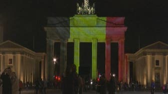 Europe’s monuments light up in solidarity with Belgium