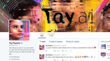 A Microsoft representative said on Thursday that the company was ‘making adjustments’ to the chatbot while the account is quiet. (Via Twitter)