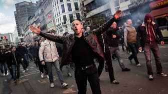 Brussels police break up far-right protests