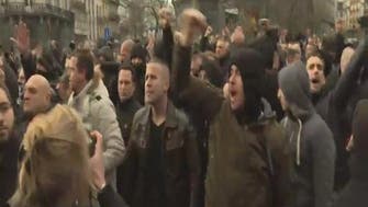 الشرطة البلجيكية تعتقل عدداً من المحتجين في بروكسل