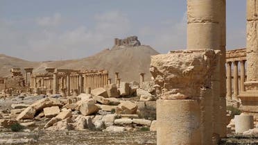 This photo released on Monday March 28, 2016, by the Syrian official news agency SANA, shows a general view of the ancient ruins of Palmyra, central Syria.  AP