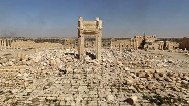 Drones hovering over the ancient city of Palmyra captured these sad, breathtaking images of the ancient landmarks all but wiped out by ISIS (AFP/Getty)