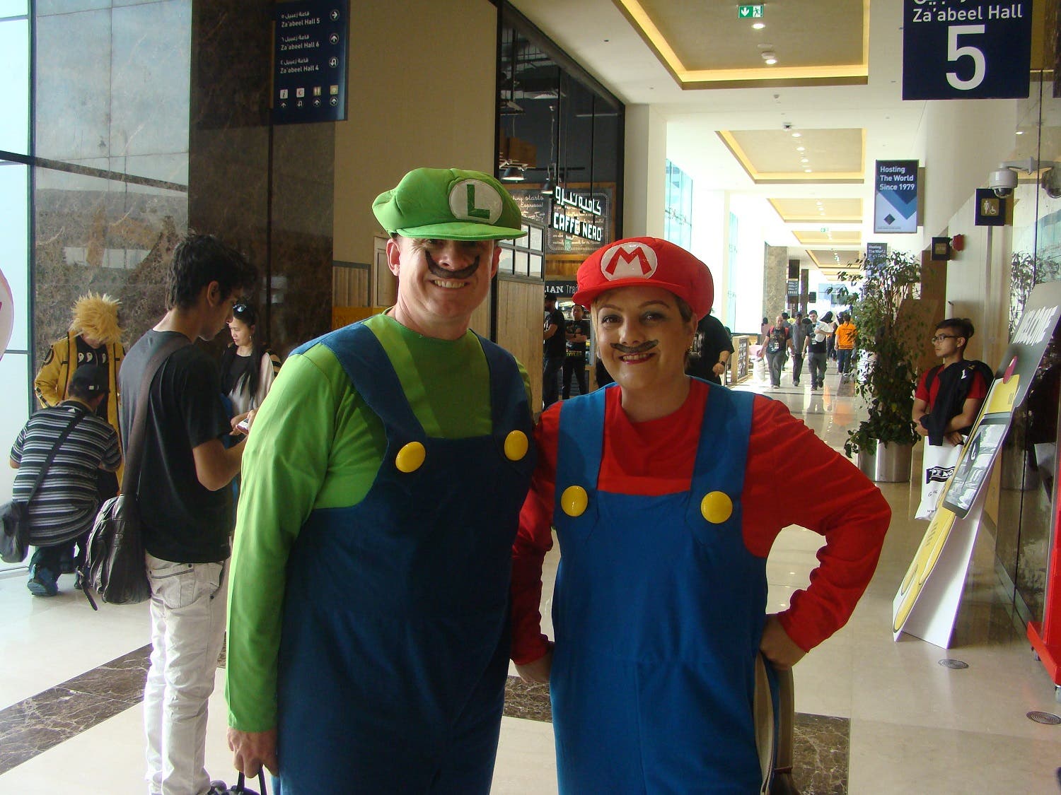 Cosplayers for Mario and Luigi at MEFCC 2016. (Tarek Ali Ahmad, Al Arabiya English)
