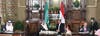 خادم الحرمين والرئيس المصري أثناء توقيع 21 اتفاقية تجارية
