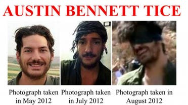 Screen shot of an FBI poster about Austin Bennett Tice, a photojournalist from Texas who disappeared in Syria in August 2012. (FBI)