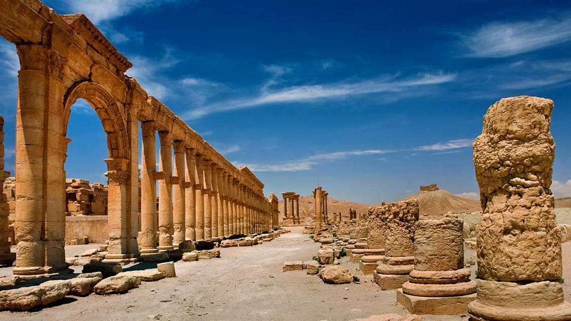 In this undated photo released by the Syrian official news agency SANA, shows the site of the ancient city of Palmyra, Syria. (AP)