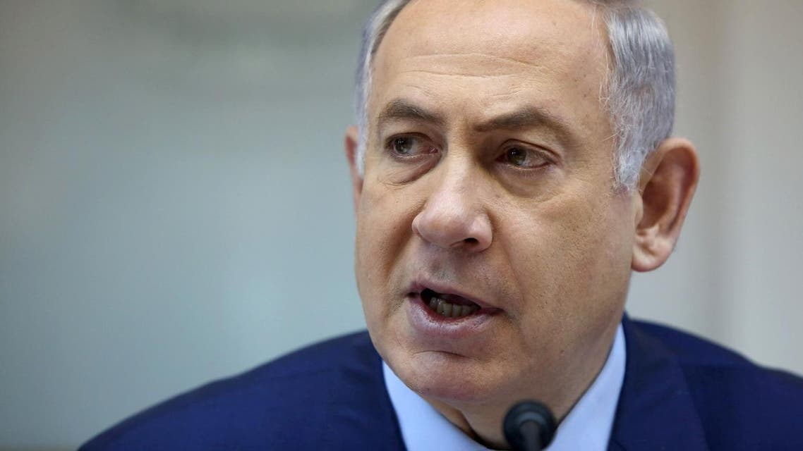 Israeli Prime Minister Benjamin Netanyahu listens during the weekly cabinet meeting in Jerusalem, Sunday, April 10, 2016. (Gali Tibbon/Pool Photo via AP)