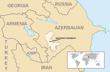 منطقة ناغورني قره باغ المتنازع عليها بين أرمينيا وأذربيجان