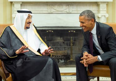الرئيس الأسبق باراك أوباما والملك سلمان
